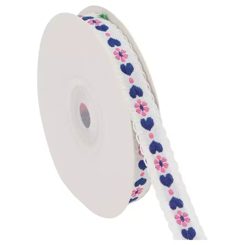 Unique Bargains 0.39x29.53' Heart Flower Gift Ribbon