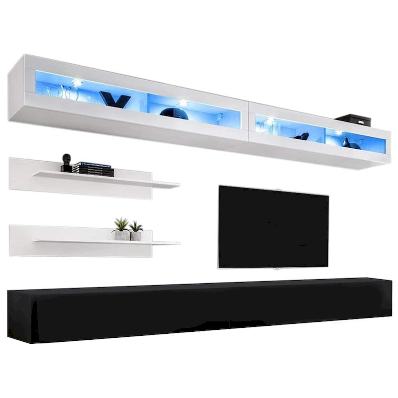 Wall-mounted Floating Modern Entertainment Center
