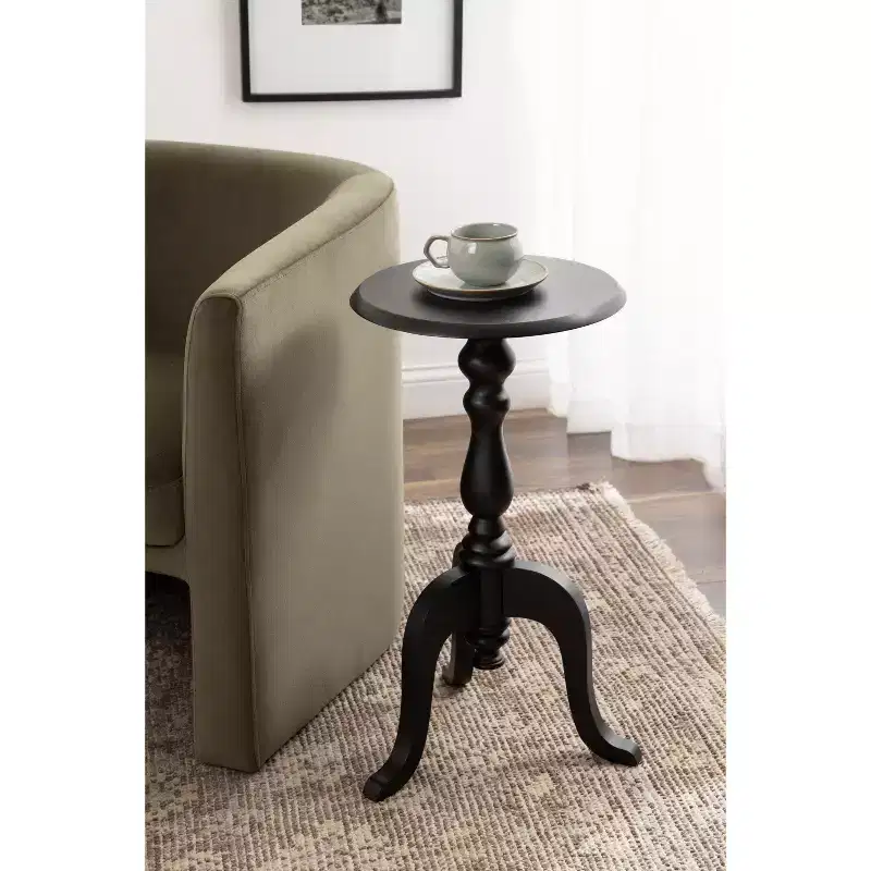 Kate and Laurel Tourneaux Wood Side Table