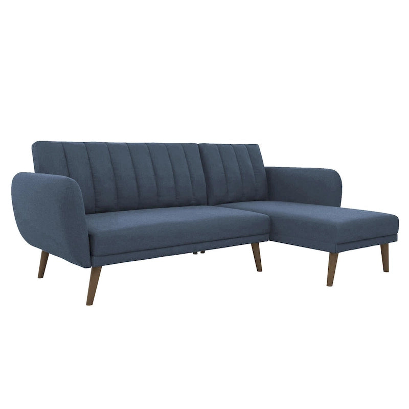 Sectional Futon Sofa Bed, Convertible Sleeper, Modern Living Room Couch