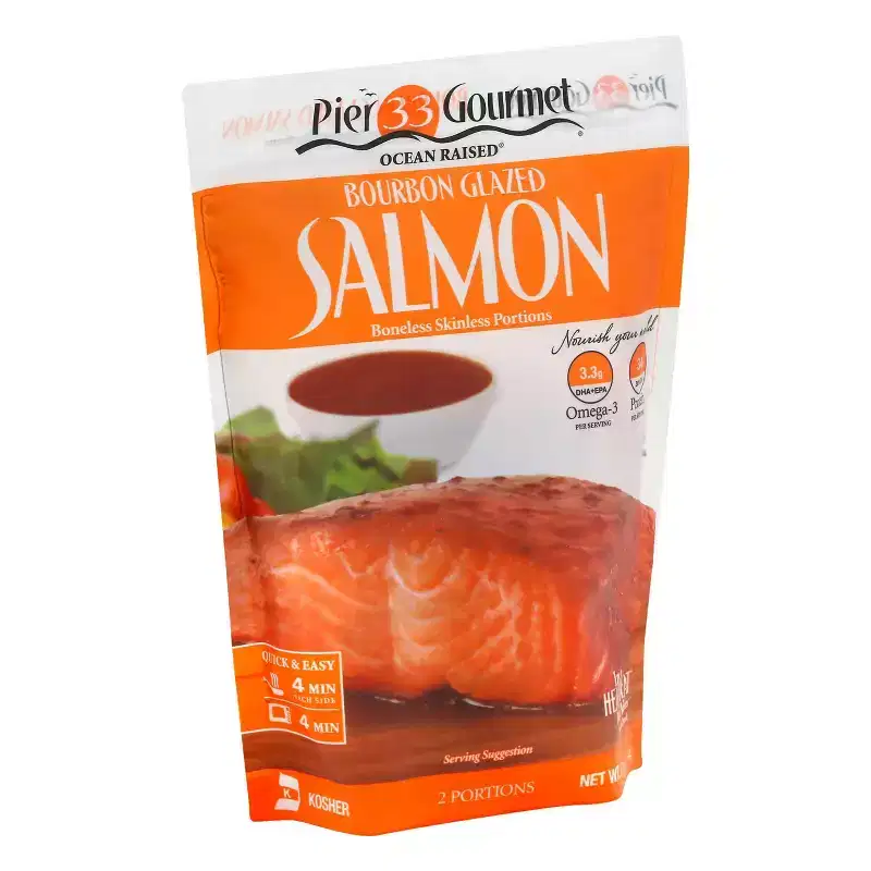 Pier 33 Gourmet Bourbon Salmon - Frozen - 12oz