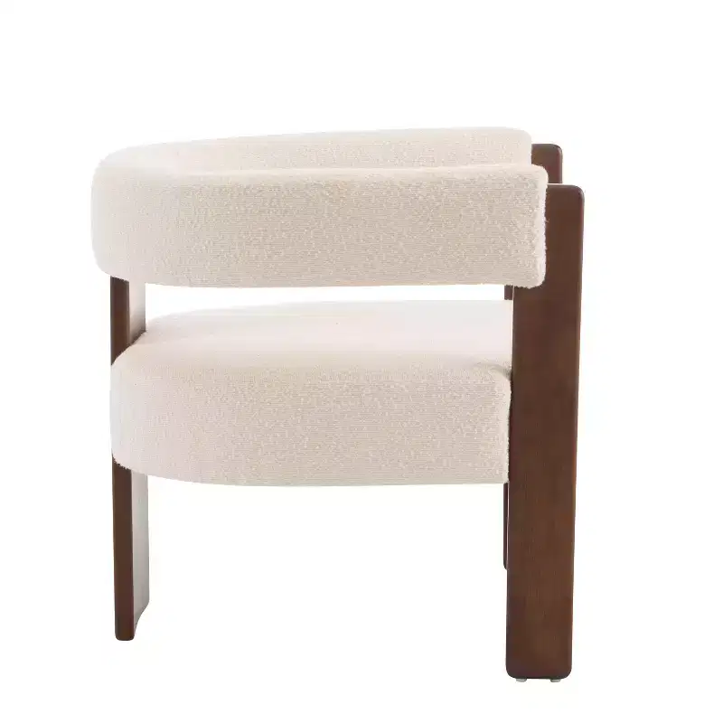 Christopher Knight Home Noah Modern Rubberwood Upholstered Accent Arm Chair
