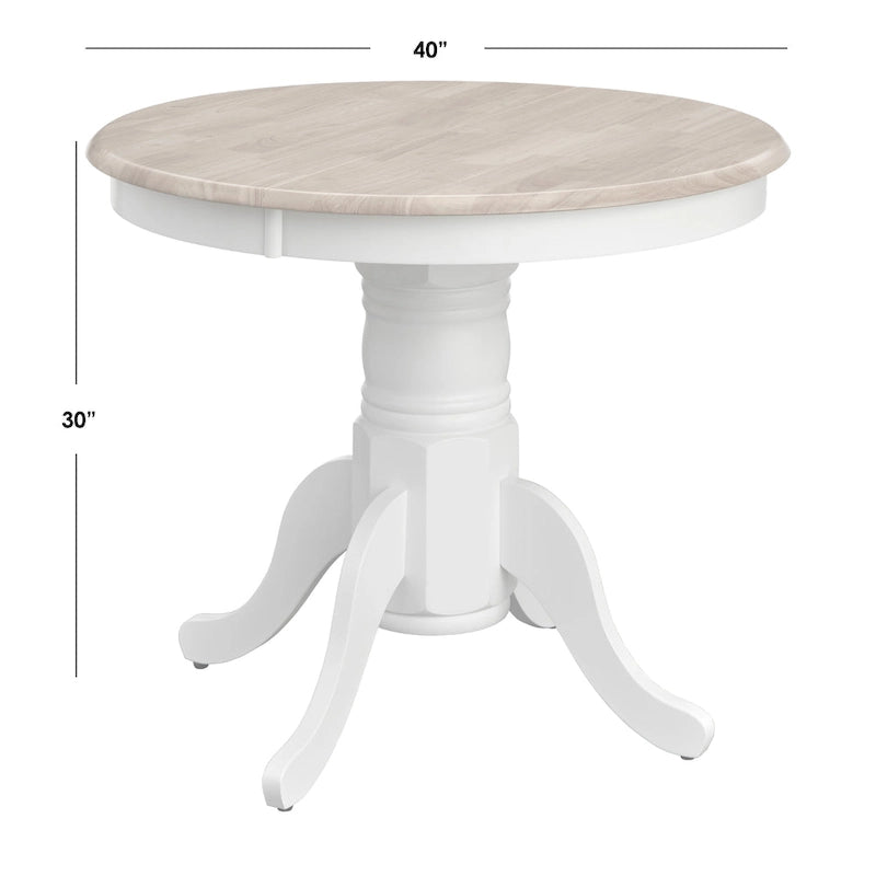 Solid Wood Rectangular Dining Table, Lancaster Style, Natural Finish