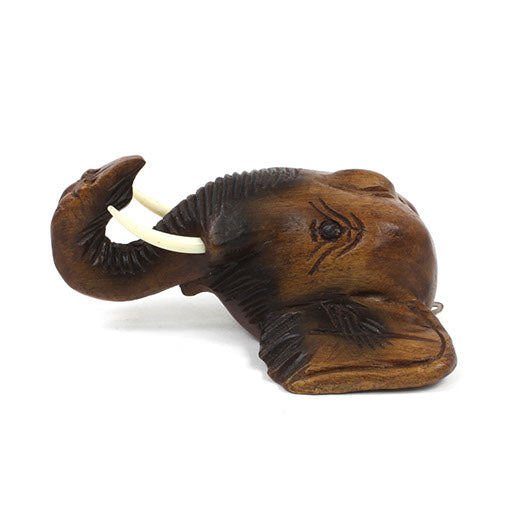 Carved Raintree Elephant Head Wall Mount