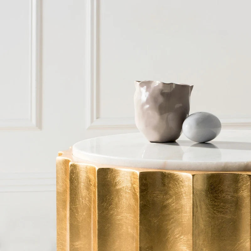 Gold Side Table - 20Wx20Dx20H