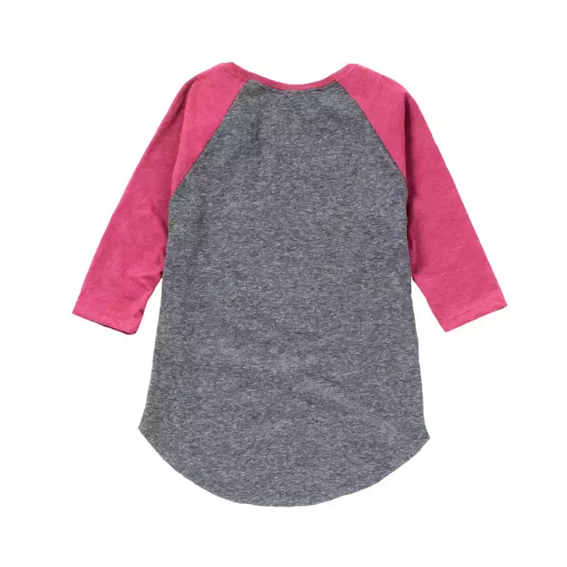 Girls' - Sesame Street - Oscar Coquette Shirt Tail Raglan Graphic T-shirt