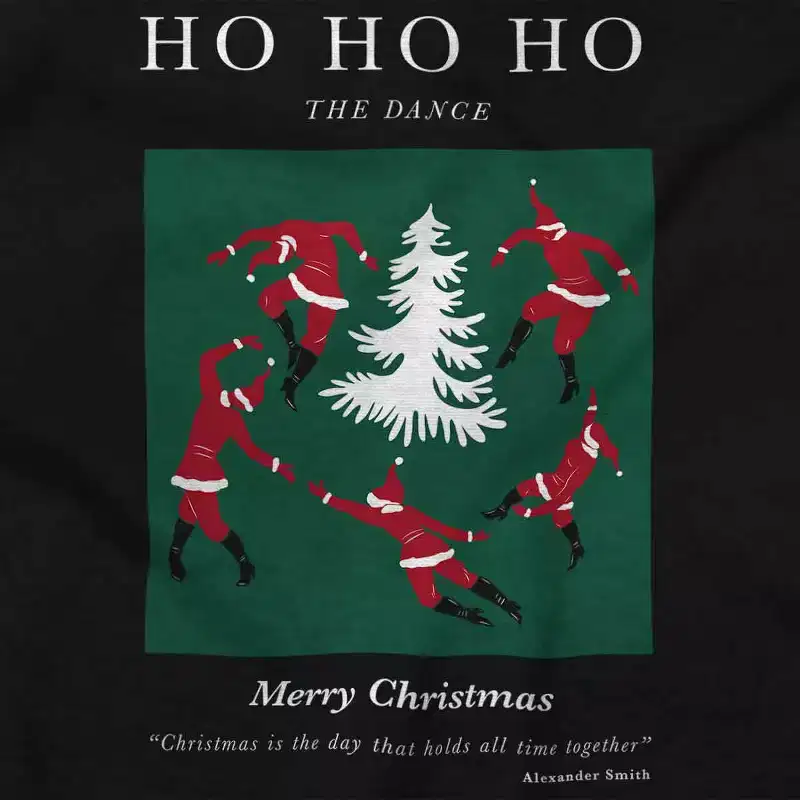 Christmas Santa Dance Matisse Art Hoodie Sweatshirt Women Men Brisco Brands