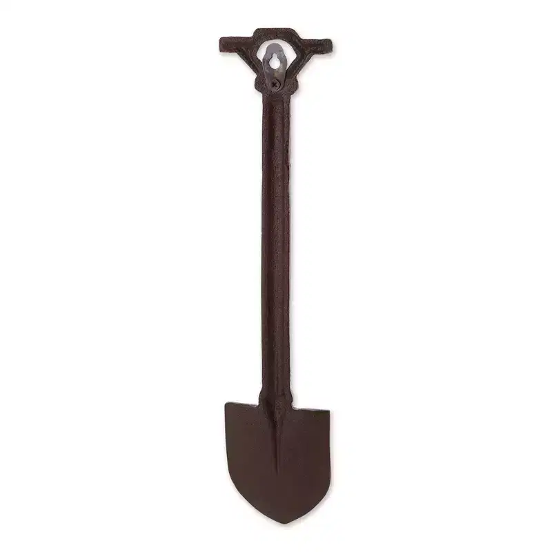 Outdoor Garden Shovel Cast Iron Analog Thermometer - Zingz & Thingz