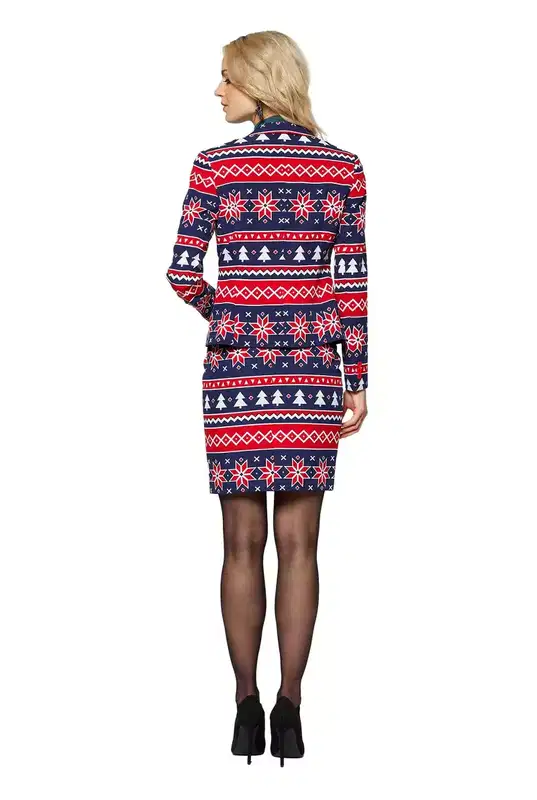 OppoSuits Women's Christmas Suit - Nordic Noelle - Blue
