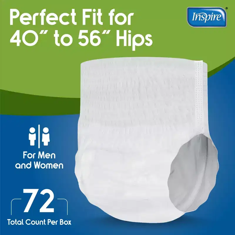 Inspire Adult Diapers Protective Underwear Incontinence Underwear for Women and Men | Disposable Underwear for Women and Men