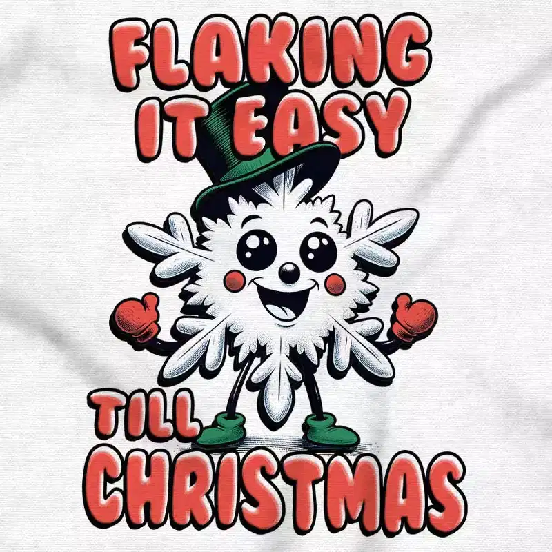 Flaking It Easy Till Christmas Pun Hoodie Sweatshirt Women Men Brisco Brands