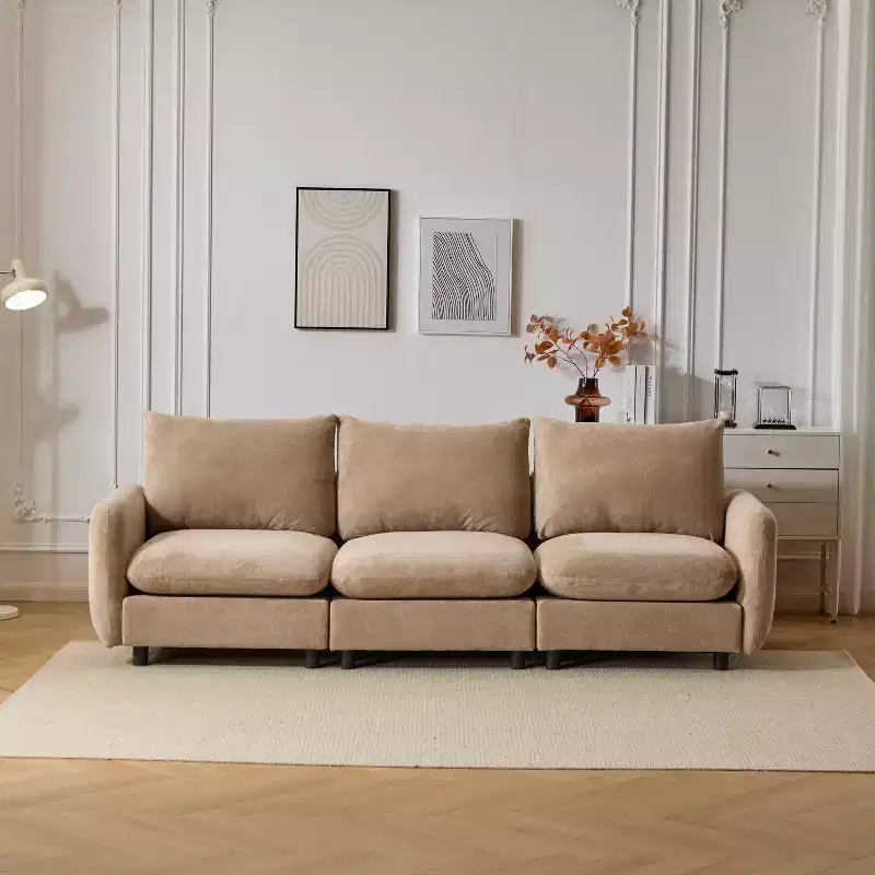 Christopher Knight Home Acker 99.5 Modern 3 Seater Upholstered Sectional Sofa