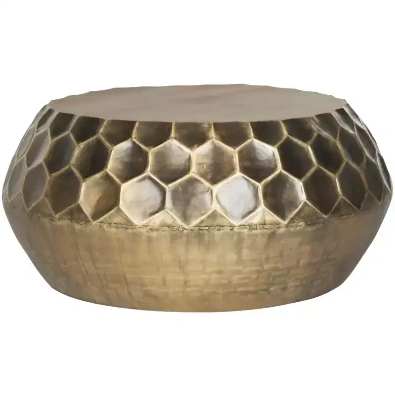 Roxanna Coffee Table - FOX3235A - Antique Brass - Safavieh Couture