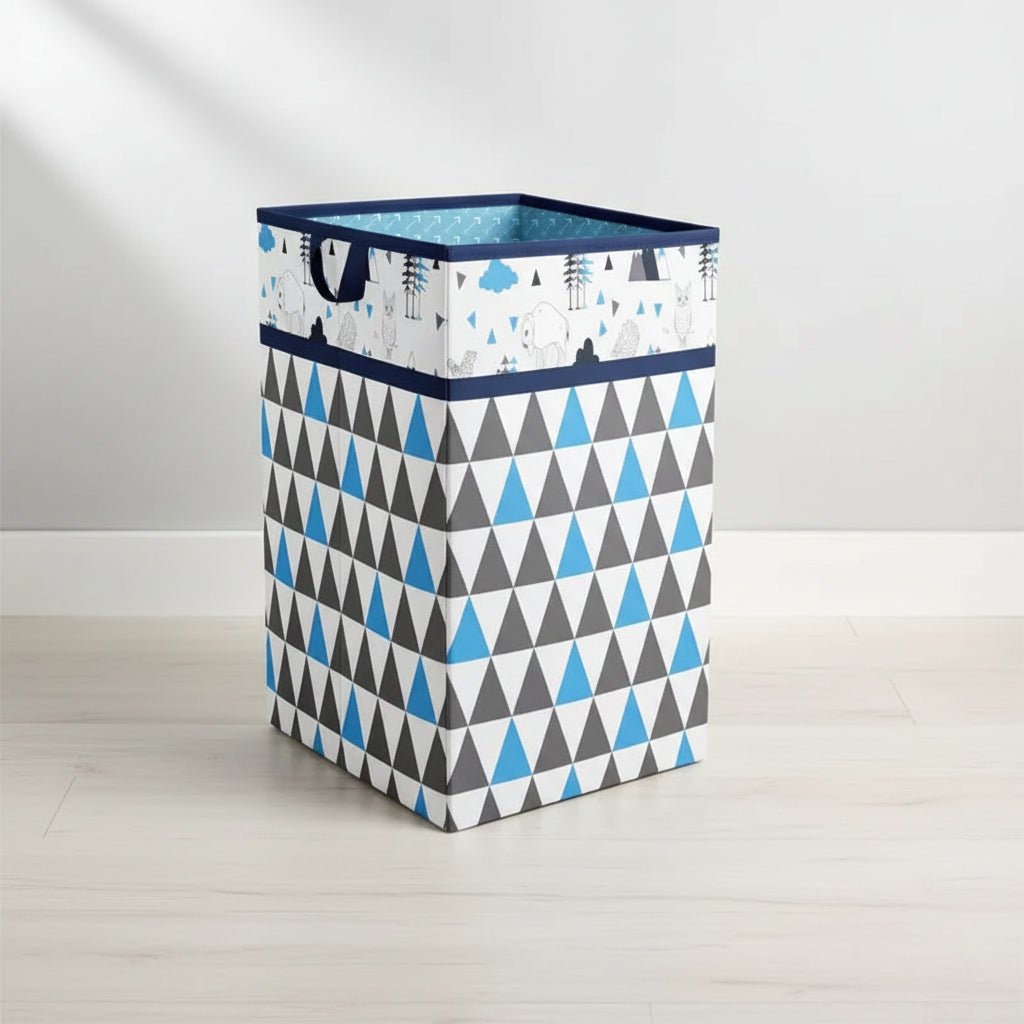 Boys Collapsible Laundry Hamper – Woodlands Print