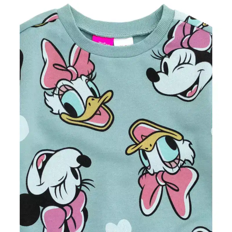 Disney Fleece Pullover Sweatshirt and Ribbed Flare Leggings Outfit Set
