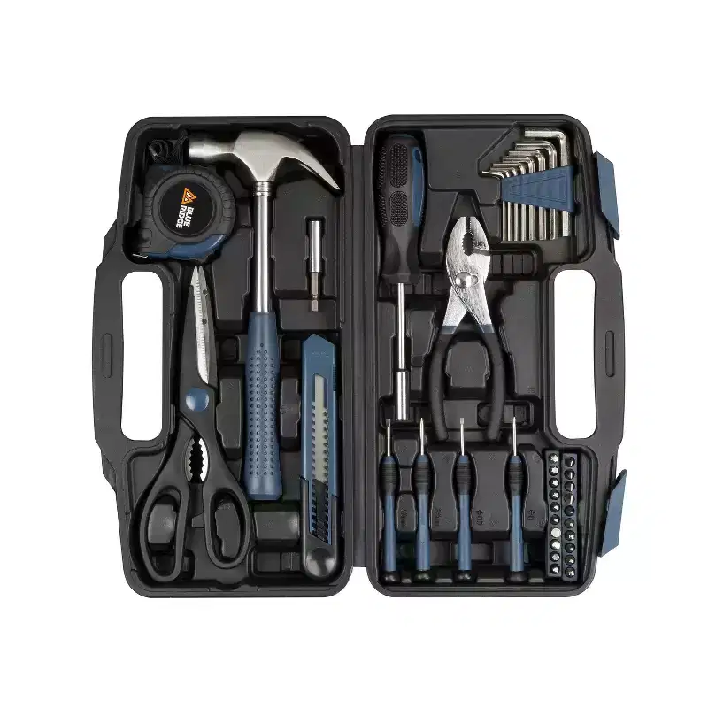 Blue Ridge Tools 40pc Household Tool Kit: Screwdriver, Dorm Tool Kit, Small Hand Tools, Rubber & Steel, Carrying Case