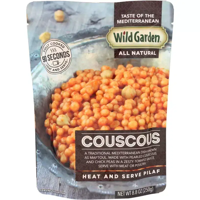 Wild Garden Couscous Heat and Serve Pilaf - Case of 6 - 8.8 ounce