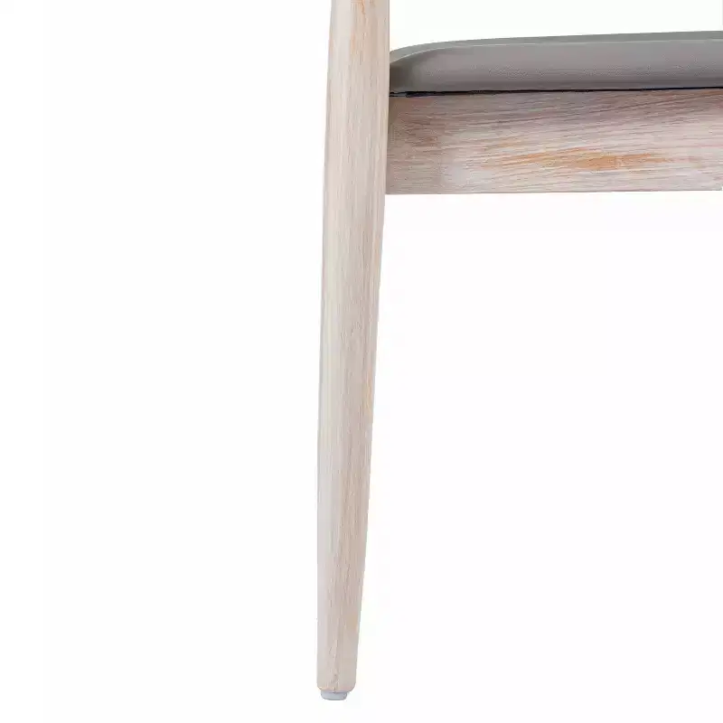 Flash Furniture Chester Commercial Grade Solid Wood Dining Chair with Slatted Backrest and Vinyl Seat
