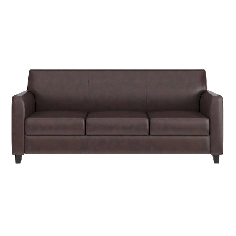Clean Line Stitched Sofa with Flared Arms - 70W x 29D x 32.25H
