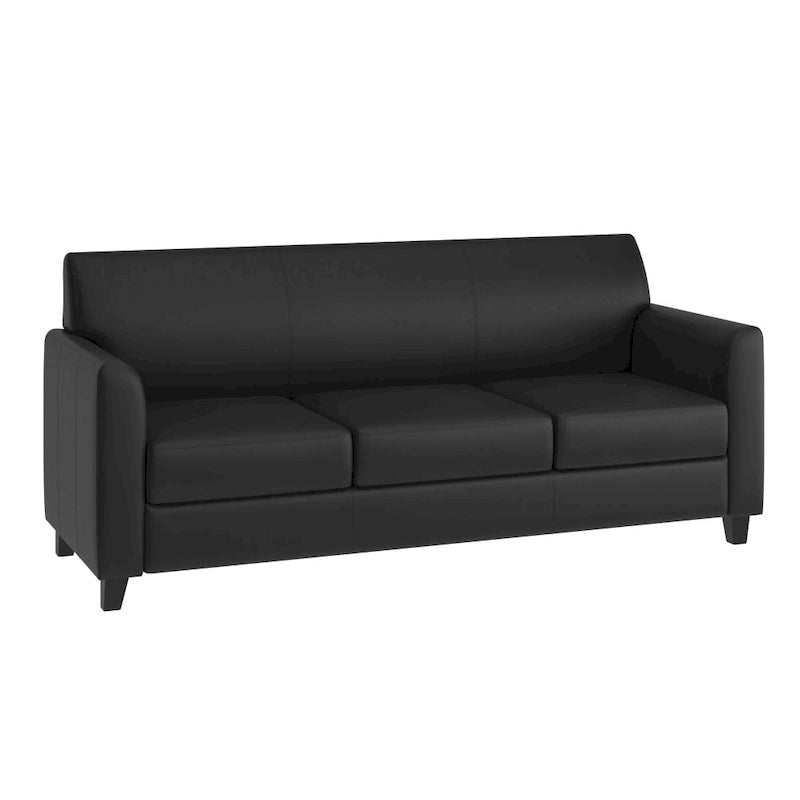 Clean Line Stitched Sofa with Flared Arms - 70W x 29D x 32.25H