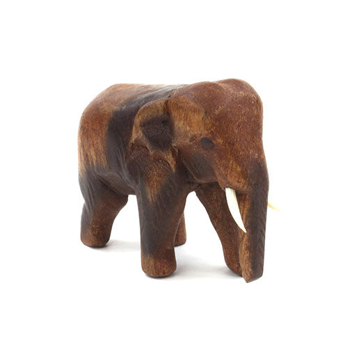 Carved Raintree Elephant, Small