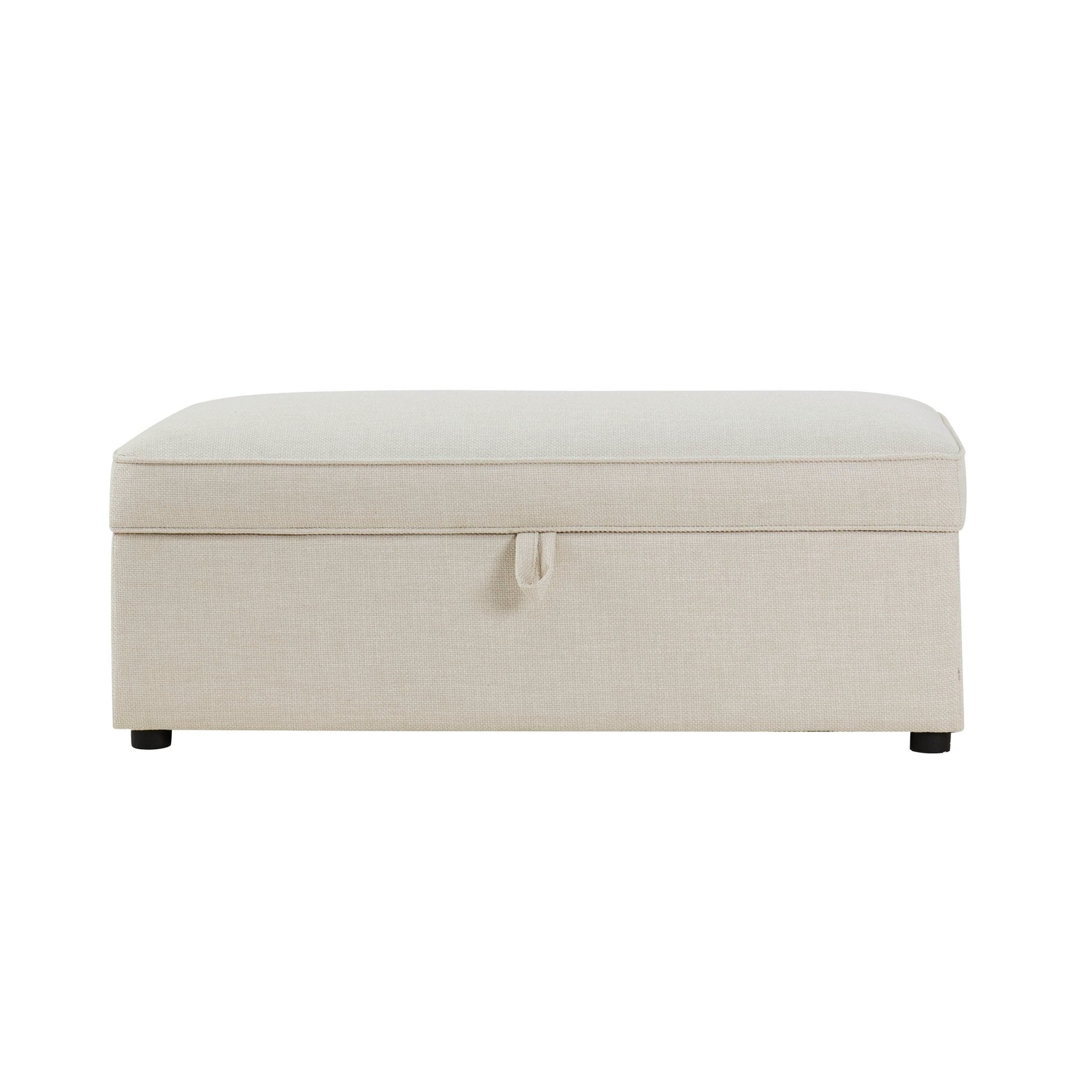 Rectangle Ottoman Storage - Beige