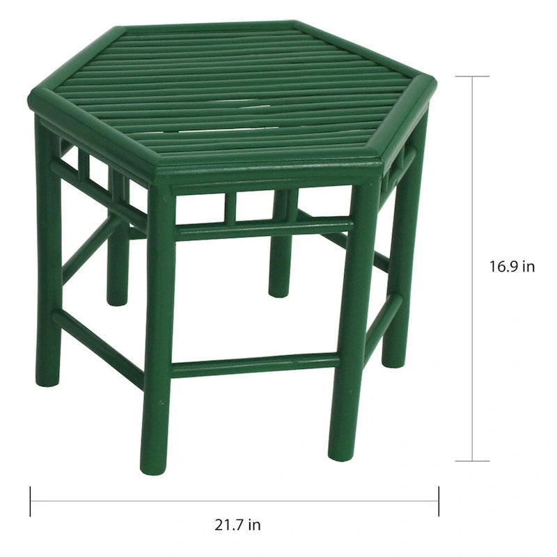 Naukati Bay Green Bamboo End Tables (Set of 2) by Havenside Home
