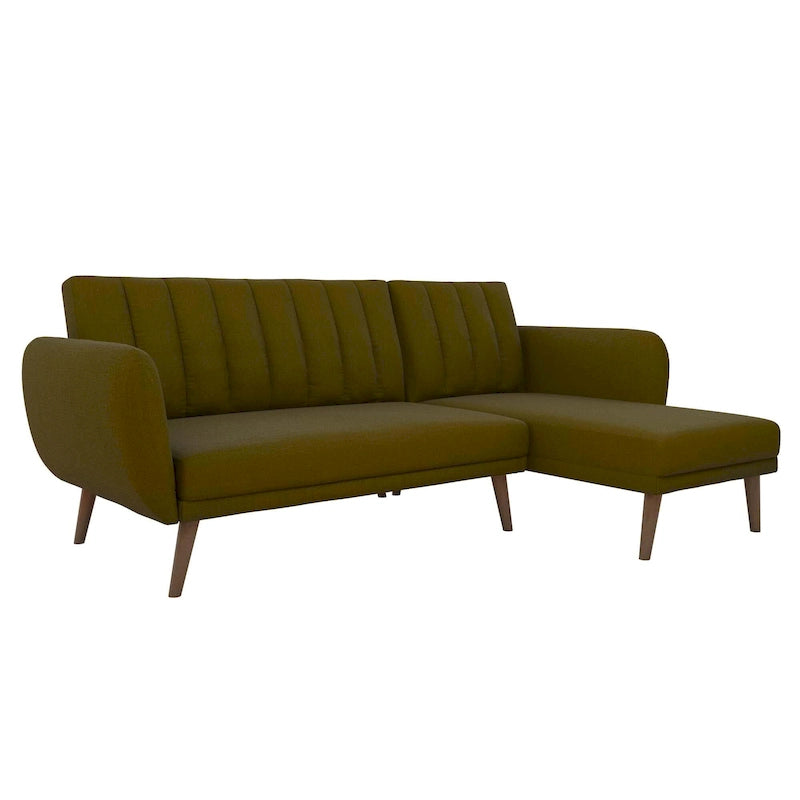Sectional Futon Sofa Bed, Convertible Sleeper, Modern Living Room Couch