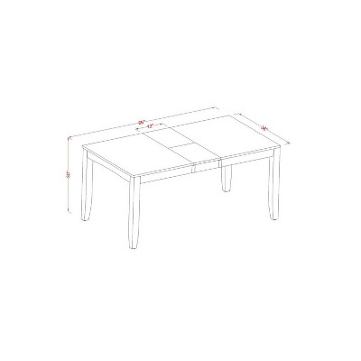 Dinette Set Table with Chairs - Kitchen Dining Room Set - Solid Wood Table and Chair Set