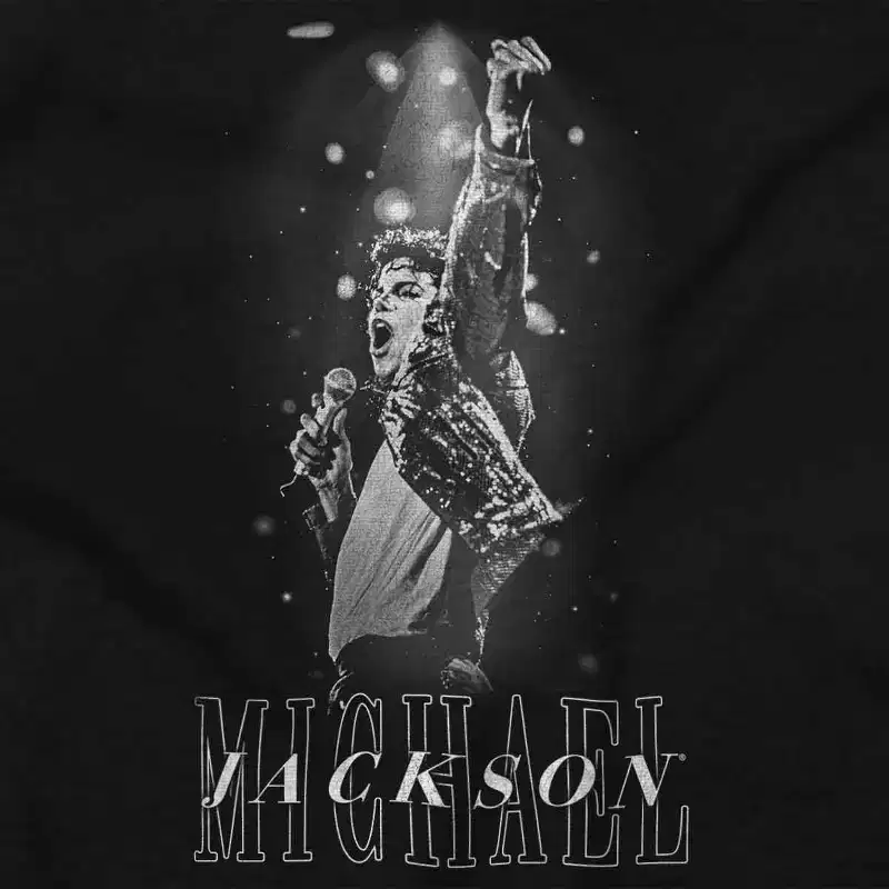 Michael Jackson Iconic King of Pop Womens T Shirt Ladies Tee Brisco Brands
