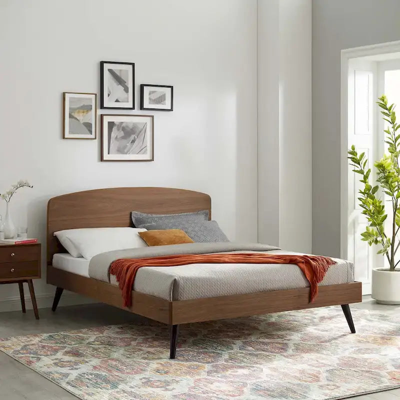 Queen Wood Platform Bed