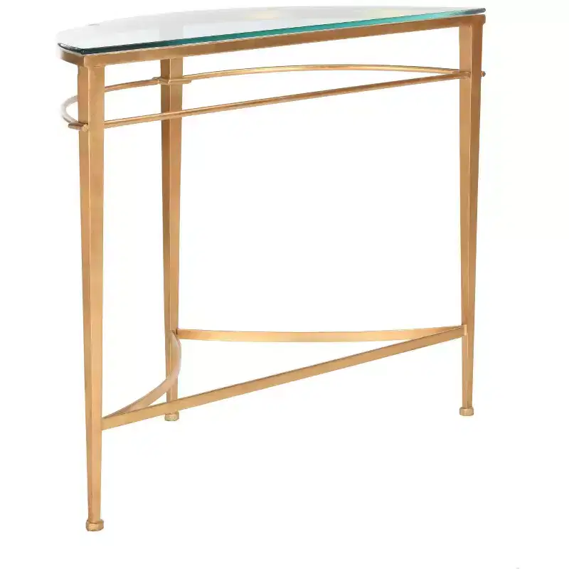 Baur Console Table - AMH8306A - Gold - Safavieh Couture