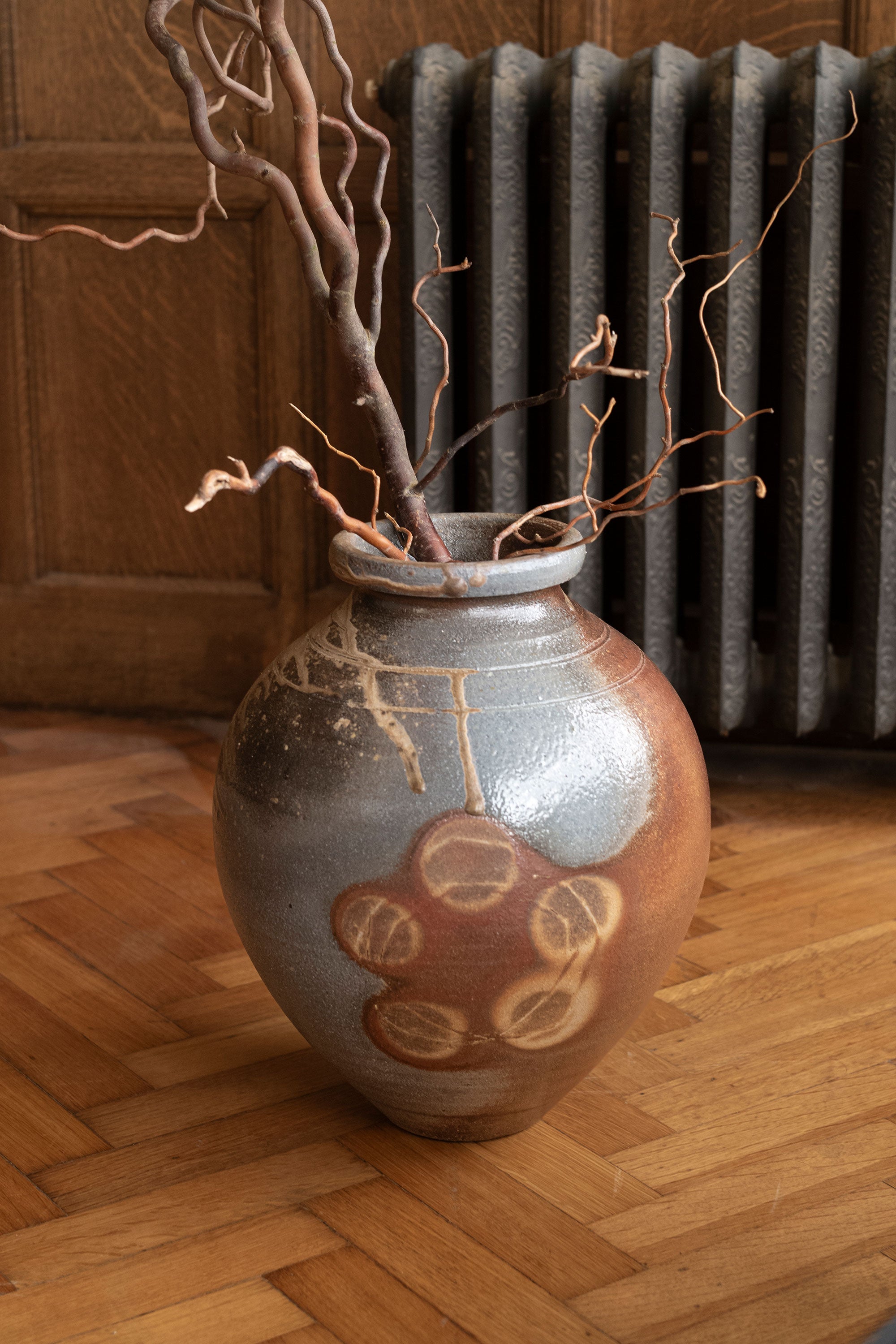 Unglazed Ash Side Fired Large Jar