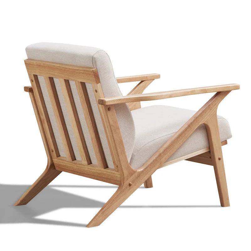 Mid-Century Modern Lounge Chair with Plush Cushioning