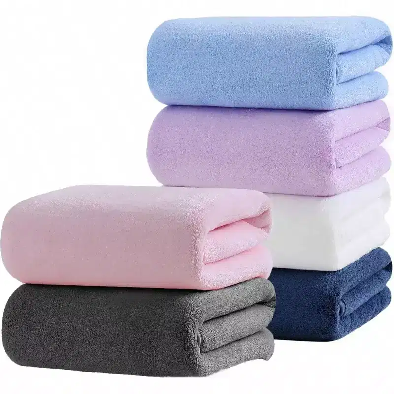 Microfiber Bath Towel 6 Pack - Ultra Soft, Absorbent, Quick Dry for Swimming, Fitness, Travel 28x56