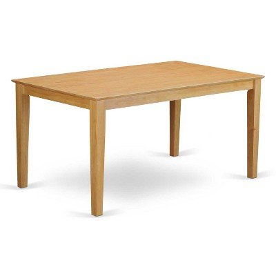 HomeStock 6-Piece Rectangle Natural Oak Finish Solid Wood Top Dining Table with 1 Bench, 4 Chairs