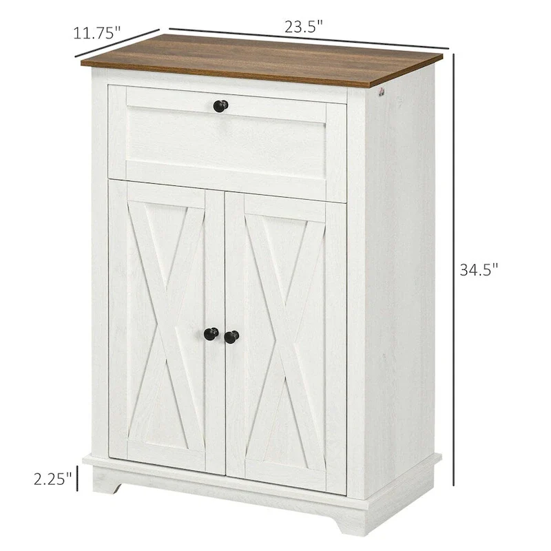 Traditional Country Birchwood Faux Leather Padded 2 Person Piano Bench - White