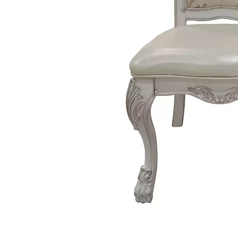 25.75" Dresden Dining Chair: Upholstered, Tufted Back, Composite Wood - Acme Furniture