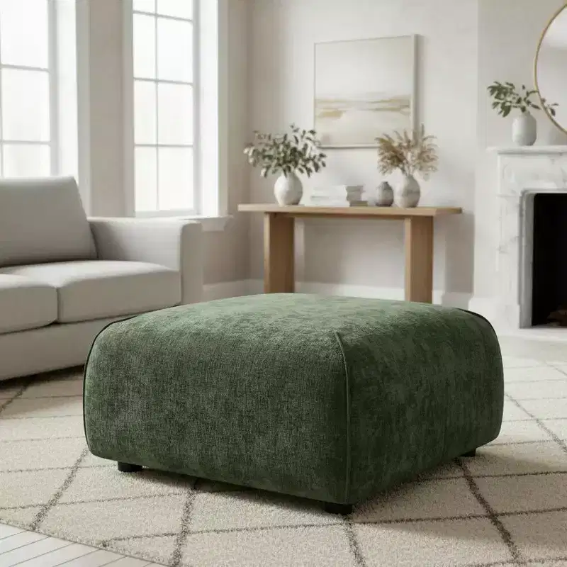 Christopher Knight Home Philomena Modern Upholstered Square Ottoman