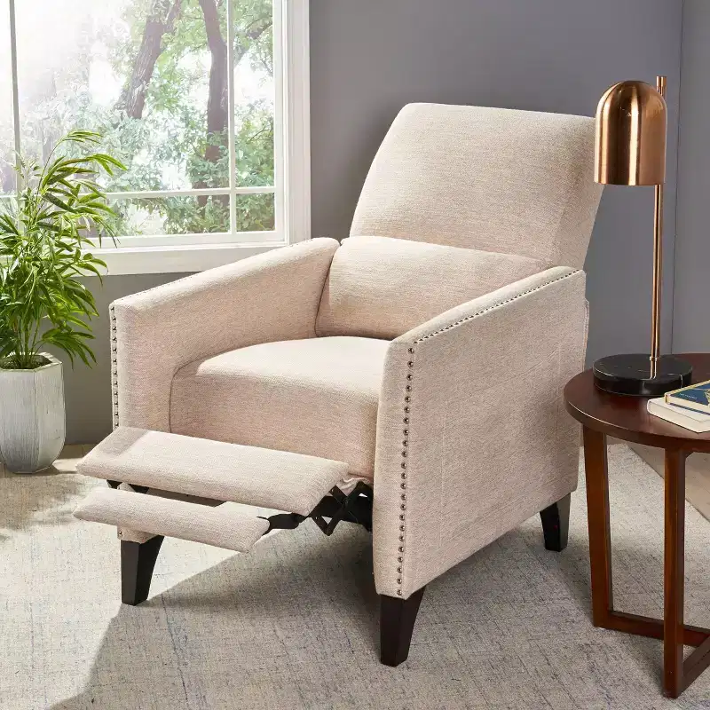 Contemporary Push Back Recliner Chair