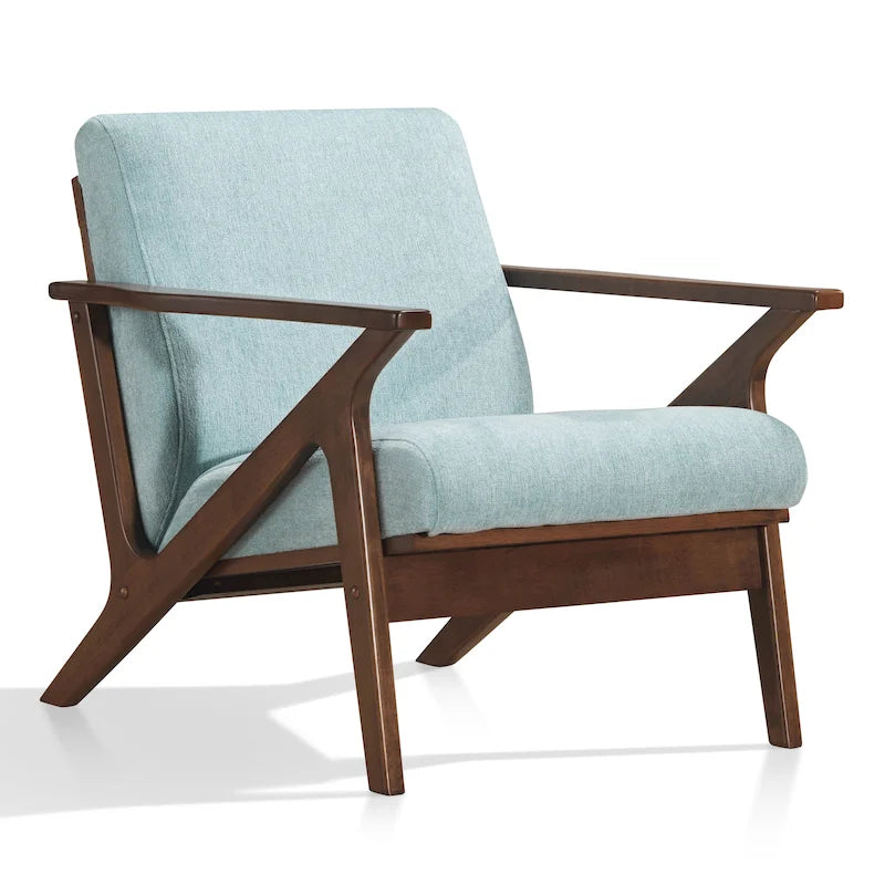 Mid-Century Modern Lounge Chair with Plush Cushioning