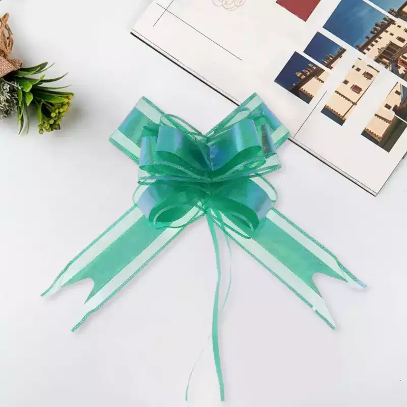 Unique Bargains Voile Pull Ribbon Snow Yarn PP 29.92x1.89 10 Pcs