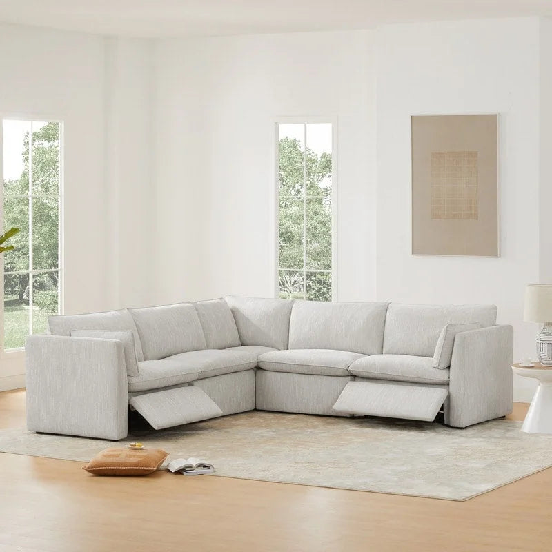 Cypress 107W Power Reclining Sectional Sofa Couch