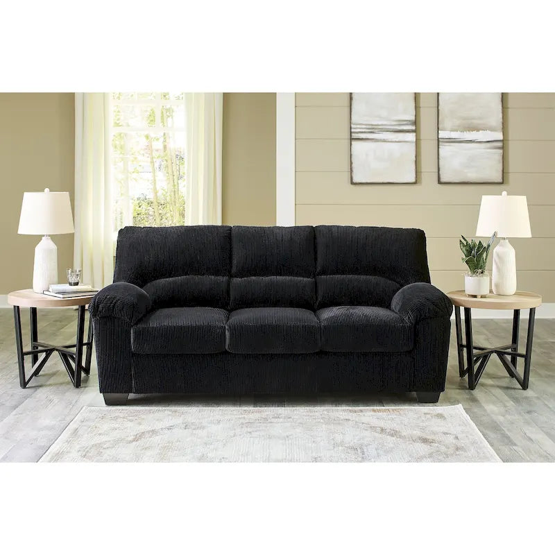 Casual Contemporary Corduroy Sofa, 83