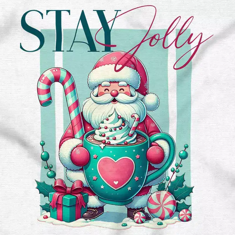 Christmas Santa Claus Stay Jolly Hoodie Sweatshirt Women Men Brisco Brands