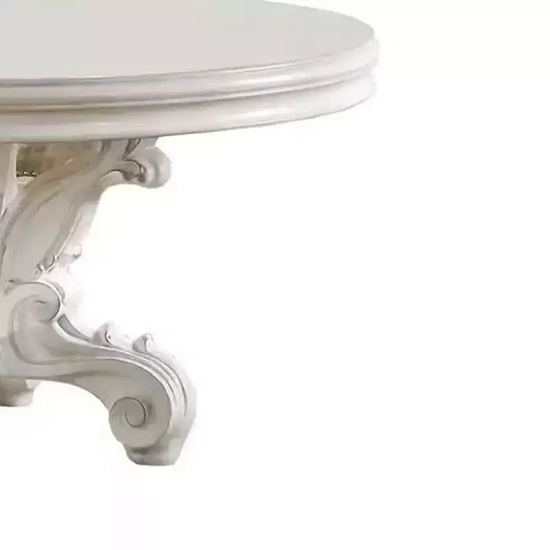 60 Versailles Dining Table PU Bone White Finsih - Acme Furniture