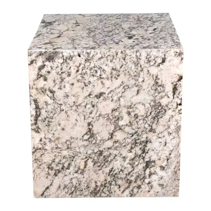 JONATHAN Y Sloane 20 Modern Natural Marble Handmade Rectangular 2-Shelf End Table