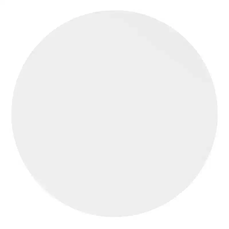 Powell Shelby Solid Wood Round Dining Table White: Seats 4, Lacquered Pedestal Base, 44 Width