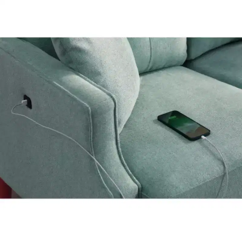Waterproof Polyester Double Sofa with USB Charging Convenience
