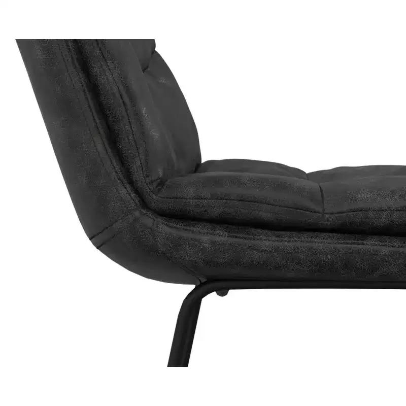 Thalia Mid Century Modern Bar Stool (Set of 2) in Vegan Faux Leather